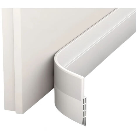 Boudin De Porte - Joint Silicone Isolant Phonique Et Thermique - Adaptation 0 À 28 Mm - Autoadhésif Sans Outils - Blanc