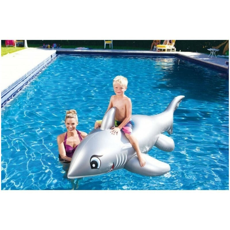 Jardiboutique - Bouée forme requin pour piscine Multicolor
