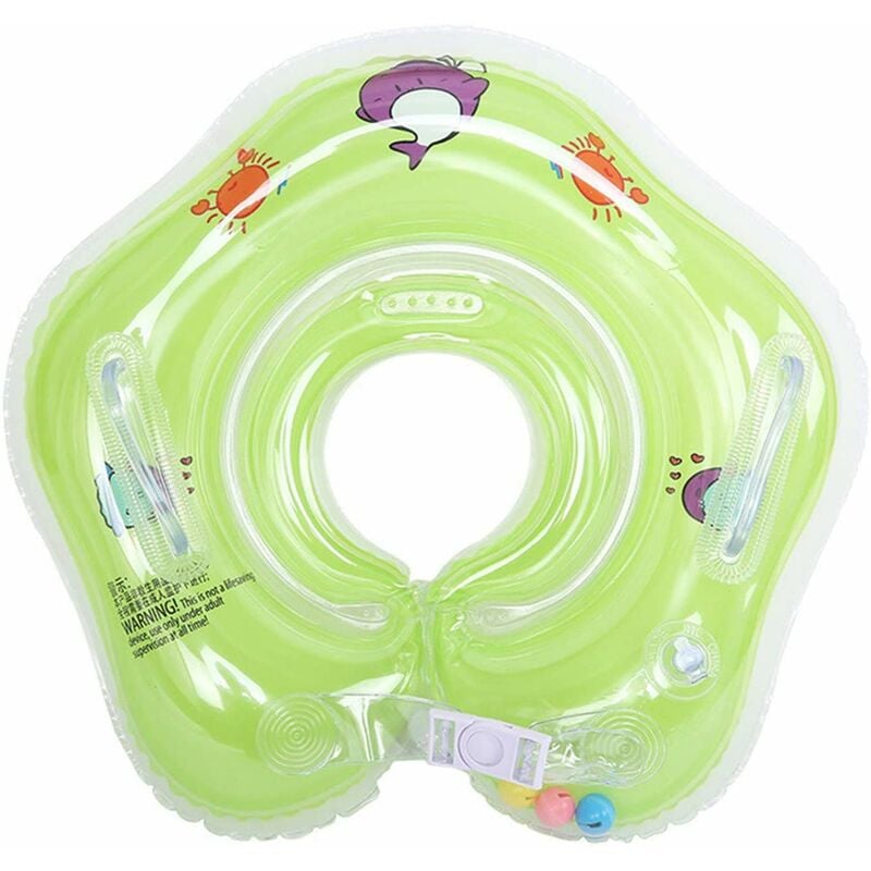 Ranipobo - Bouee bebe - anneau de natation nouveau-ne c ollier flottant gonflable jouet de pisc ine pour bebe 0-3 ans-vert