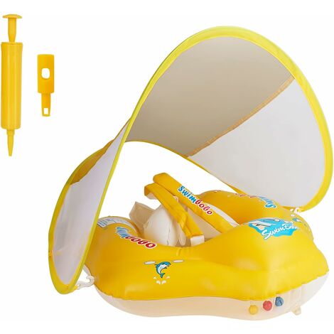 Bouee Bebe Parasol Baby Swimming Float Bouée Piscine Gonflable avec Siège  été Anneau de Natation Flotteur pour Enfant Fille Garçon 1-4 Ans