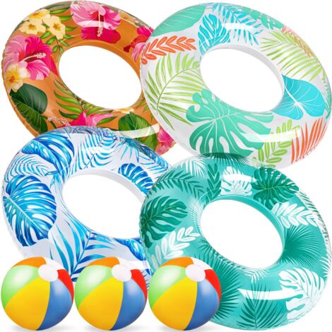 Bouée canard à confettis résistante et amusante pour les vacances, pour tous les âges. Bouée gonflable sur le thème des animaux, pour la piscine et la plage.