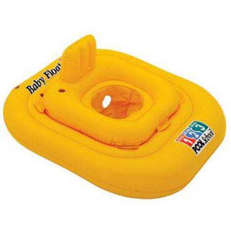 Bouée Culotte Gonflable "Baby Pool School" 79cm Jaune