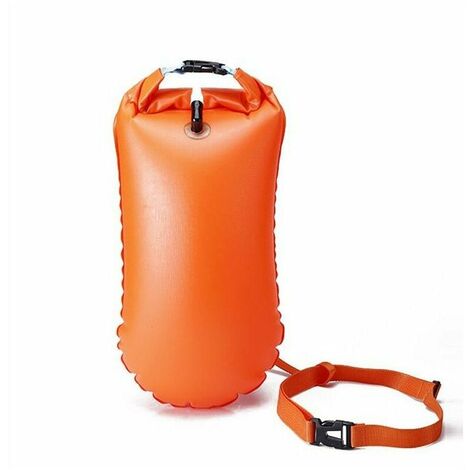 Bouée De Natation Gonflable En Eau Libre Air Dry Bag Dispositif Bouée De Remorquage Flotteur De Natation (Orange)