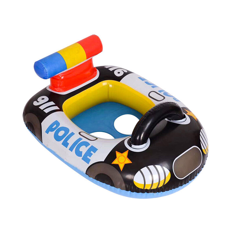 Bouée de natation gonflable pour enfants, flotteur de piscine, voiture de Police, bouée de natation gonflable pour plage ou piscine