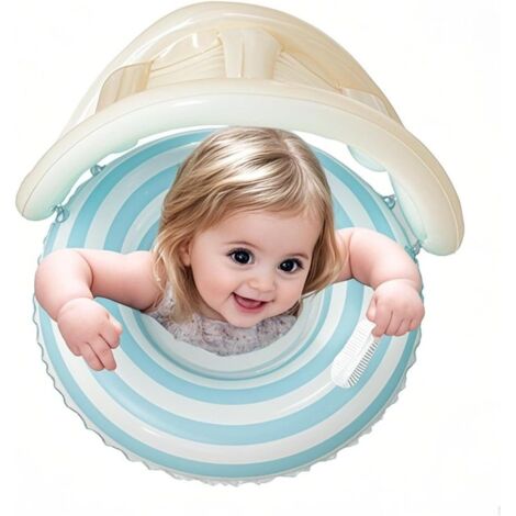 Bouée de natation pour bébé avec toit pare-soleil - Aide à