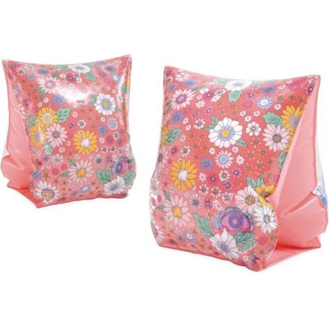 Bouée de natation pour enfants avec motif chrysanthème champagne et fournitures d'eau pour bébés