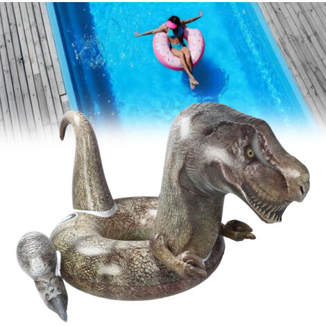 Bouée dinosaure T-Rex 3D en PVC, bouée gonflable pour piscine, pour adultes, adolescents et enfants.