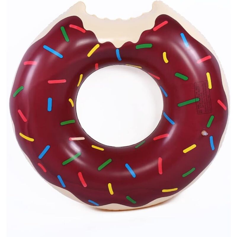 Bouée Donuts Anneau de Natation Donuts Gonflable Plage Piscine Parc d'Attractions pour Adultes et Enfants Bouée d'été Eau Jouet Swim Ring