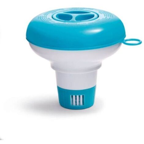 Bouée doseuse flottante Intex pour produits chimiques – Accessoire de piscine – Distributeur de chlore – 17,8 cm, 29040, Bleu