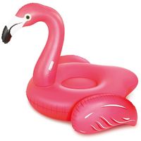 Bouée Flamand Rose Géant Gonflable pour Piscine et Plage 201 x 193 x 140 cm