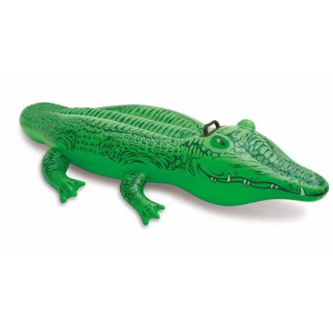 Bouée Gonflable à Chevaucher Crocodile 168cm Vert
