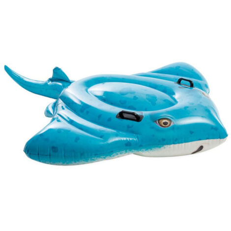 Bouée Gonflable à Chevaucher "Raie Manta" 185cm Bleu