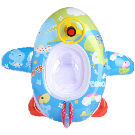 Bouée gonflable avion pour enfants (1-5 ans), avec pompe de gonflage. Jouet aquatique indispensable pour l'été.