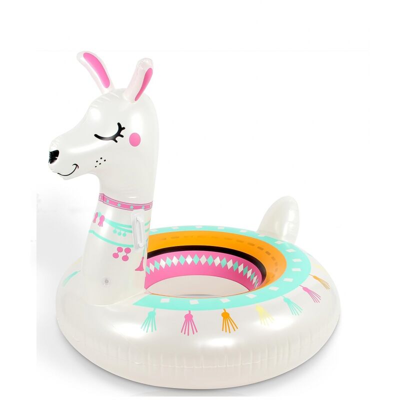 Bb-loisir - Bouée gonflable Ballon flotteur lama pour piscines xxl 115x115x114cm pour adultes et enfants Bouée de natation