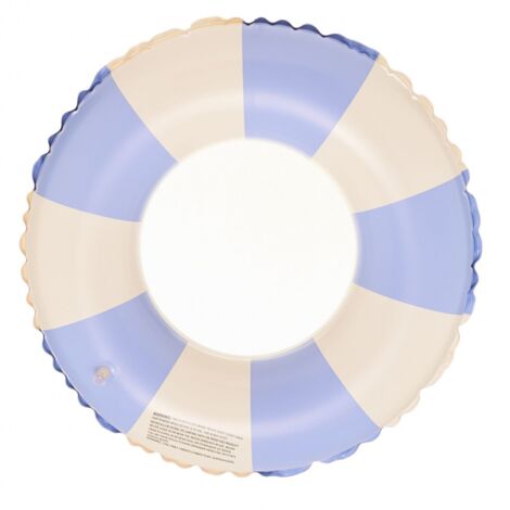 Bouée gonflable bleue pour enfants, diamètre extérieur de 90 cm.