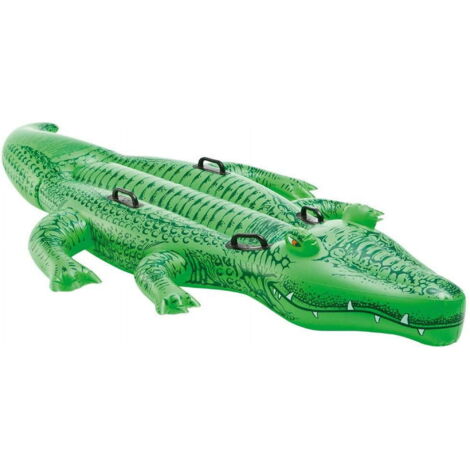 Bouée gonflable crocodile - 203 x 114 cm