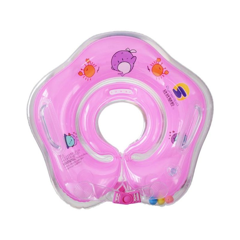 Bouee Gonflable De Cou Pour Bebe Pour Jeux De Piscine Natation Ete Vacance Rose Et325 02