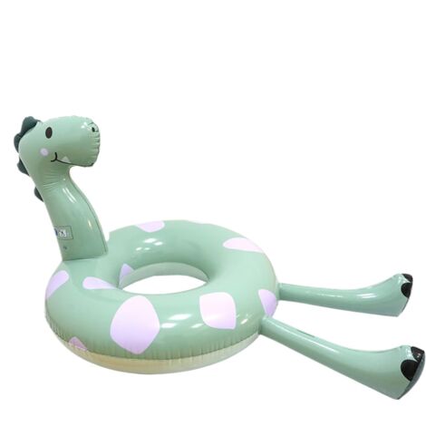 Bouée gonflable dinosaure en PVC - Grande île de baignade renforcée pour adultes - Idéale pour les sports aquatiques et la détente