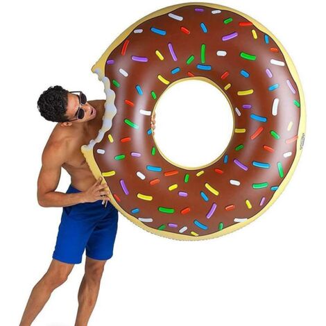 bouée gonflable en forme de donut, idéale pour la piscine, pour adultes et enfants. Matelas de natation gonflable pour enfants.