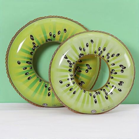 Bouée gonflable en forme de fruit (pastèque, kiwi, orange, citron) - 1 pièce, 70 cm (PVC épais)