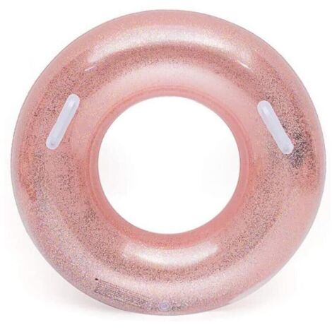 Bouée gonflable, jouet gonflable pour pool party, bouée ronde, canapé de piscine avec poignée, plus épaisse, bouée à paillettes, forme ronde gonflable
