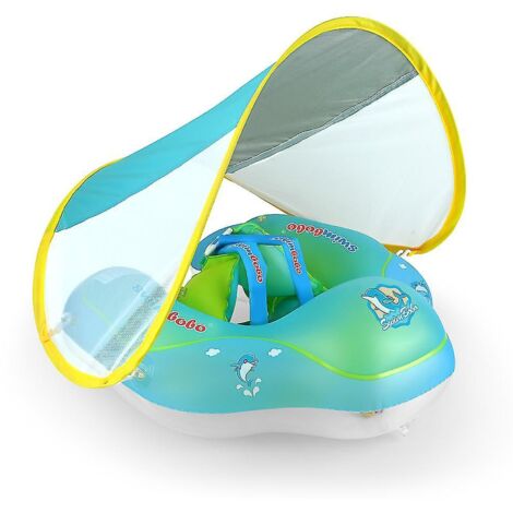 Bouée gonflable pour bébé avec pare-soleil