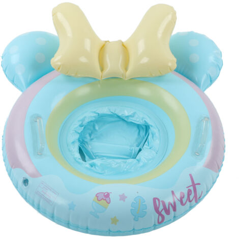 Bouée Gonflable pour Enfants - Anneau de Natation Écologique en PVC avec Poignée pour Piscine