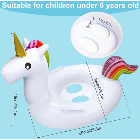 Bouée gonflable pour enfants, coussin gonflable pour piscine pour enfants, chaise haute pour bébé, bébé