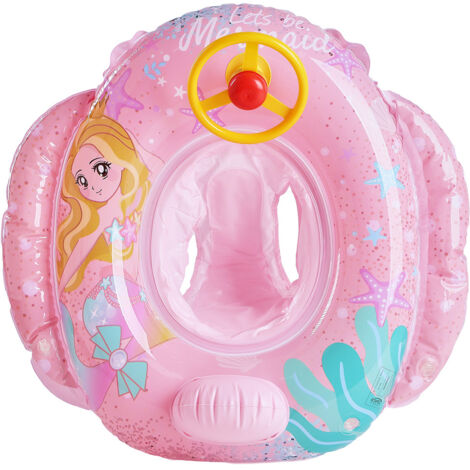 Bouée gonflable pour enfants – Jouet aquatique d'été – Bouée gonflable pour enfants (1 à 5 ans) avec pompe