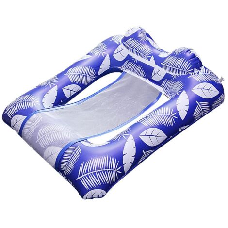 Bouée gonflable pour piscine, matelas flottant gonflable pour la natation, hamac aquatique, jouets de plage avec appui-tête pour les jeux d'été, anneaux flottants