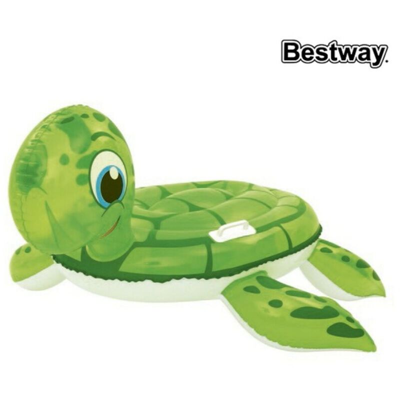 Bestway - Tortue Gonflable avec Poignées 140x140 cm +3 Ans Plage et Piscine 41041