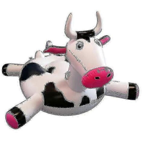 Bouée gonflable vache pour enfants et adultes, radeau, bateau flottant, jouet de natation pour l'été