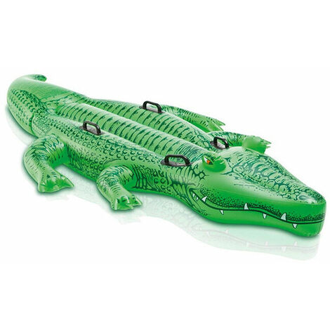 Bouée grand crocodile a chevaucher Grand crocodile double siège animal gonflable tour de l'eau jouer jouet pour enfants