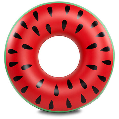 Bouée pastèque gonflable, carrousel en caoutchouc pour enfants et adultes, aide à la natation, bouée gonflable pastèque de 120 cm