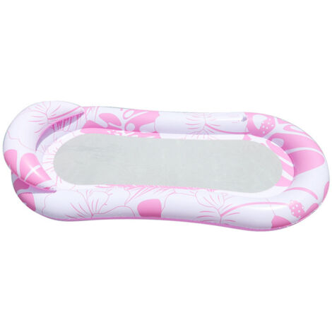 Bouee Piscine, Chaise Longue de Piscine avec Appui-tête, Matelas Hamac Flottant pour Piscine, Jouets Nouilles,Lit Gonflable pour La Plage, 160 x 90 cm