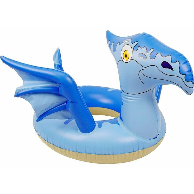 Ensoleille - Bouee Piscine Enfant Dinosaure, Bouée Gonflable Jeux Piscine Anneau de Natation Flotteurs pour Piscines avec Un Son Zizi, Jouets