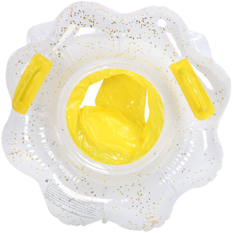 Bouée siège bébé gonflable fleur avec poignées de sécurité pour bain