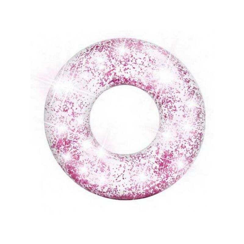 Jeux piscine - Bouée tube Glitter - Rose pailleté de Intex
