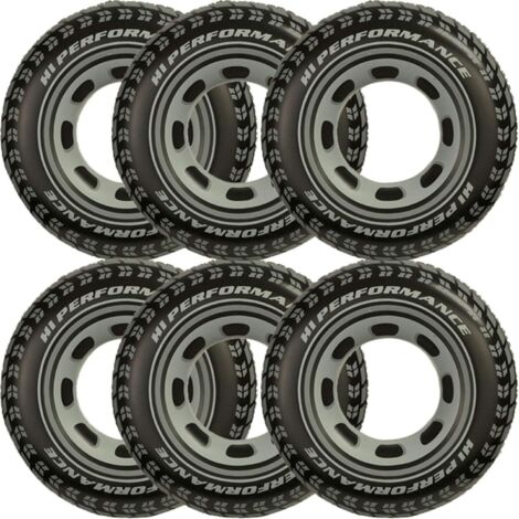 Bouées gonflables géantes Intex de 91 cm pour piscine/lac/océan (paquet de 6)
