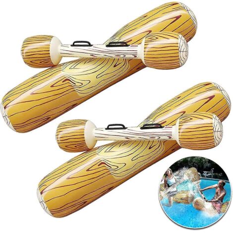 Bouées gonflables pour piscine, jouets de piscine gonflables flottants pour enfants, jouets aquatiques pour adultes, radeaux de combat en forme de bûche pour piscine