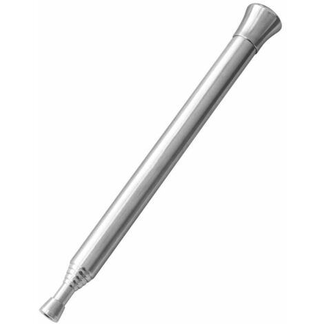 Bouffadou , AGILITY Soufflet de cheminée Tube de Feu de Soufflage Extérieur Pliable 6 Sections Tuyau de Souffleur de Feu en Acier Inoxydable Engrenage Télescopique d'argent Feu de Camp Outil pour Camp