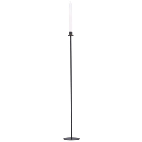 Bougeoir à LED en Métal "Hogehall" 102cm Noir