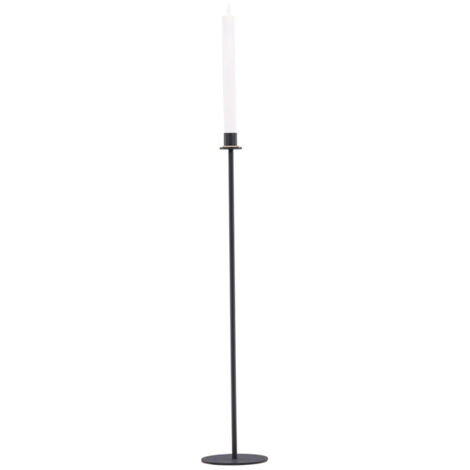 Bougeoir à LED en Métal "Hogehall" 79cm Noir
