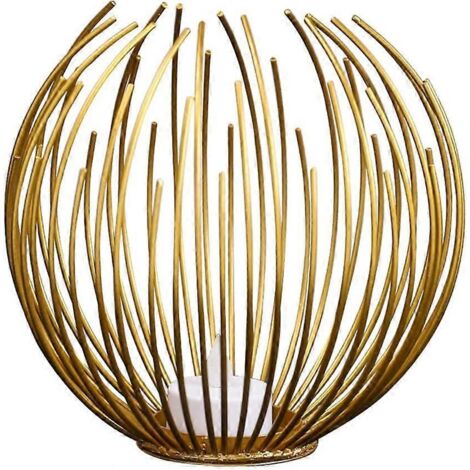 Bougeoir de style européen, bougeoir géométrique en fer, bougeoir artisanal en métal, chandelier