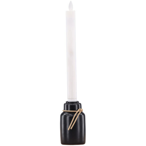 Bougeoir Design à LED "Ulricehamn" 6cm Noir