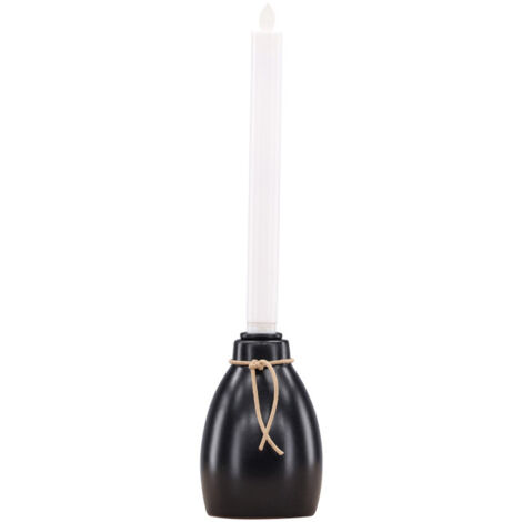 Bougeoir Design à LED "Ulricehamn" 9cm Noir