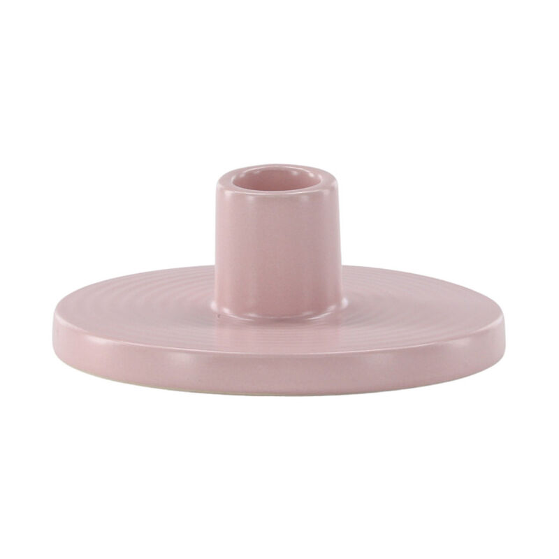 Bougeoir en Céramique 'Bette' 12cm Rose Clair