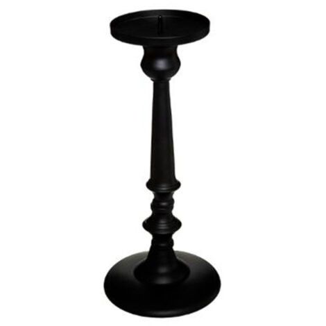 Bougeoir en Métal "Romance" 31cm Noir