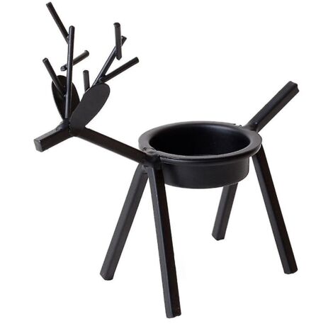 Bougeoirs en métal en forme de rennes, porte-bougies rennes pour la décoration de table de Noël