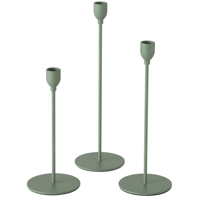 Bougeoirs en métal pour bougies de table, MALTE